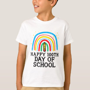 Camiseta Feliz 100.º Día de Escuela 100 Días Más Inteligent