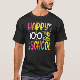 Camiseta Feliz 100.º Día De Escuela Maestros Niños Niño 10