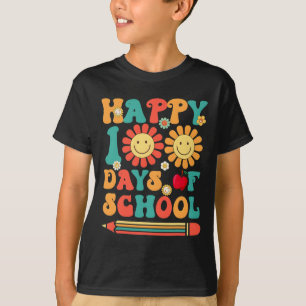 Camiseta Feliz 100.º día de escuela Profesor Groovy - 100 d