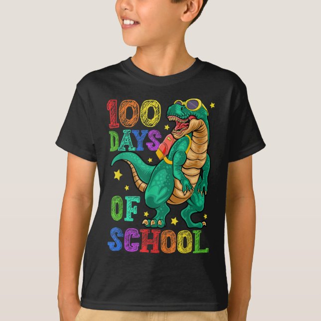 Camiseta Feliz 100.º Día de la Escuela (Anverso)
