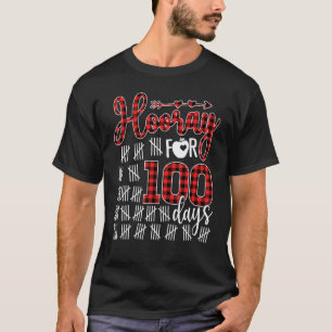 Camiseta Feliz 100.º Día del Maestro Escolar Hurra por 100 