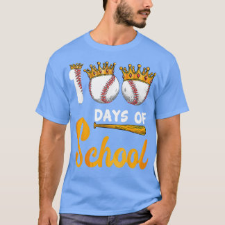 Camiseta Feliz 100° Día 100 días de clases de béisbol