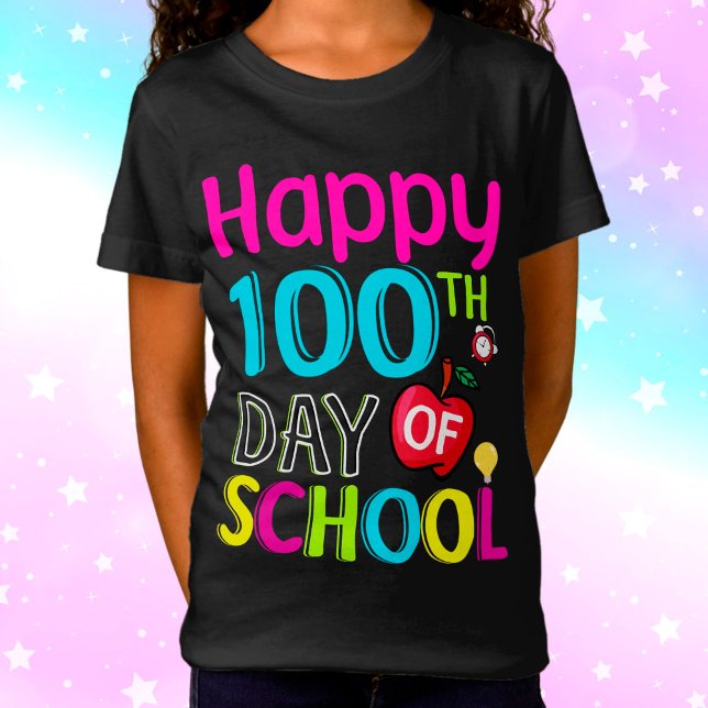 Camiseta Feliz 100° día de clases (Subido por el creador)
