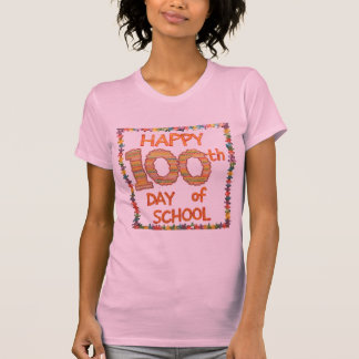 Camiseta feliz 100° día de clases
