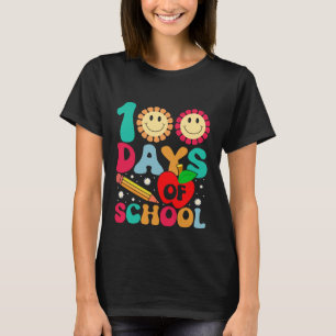 Camiseta Feliz 100° día de clases 100 días maestro más inte