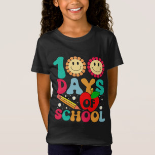 Camiseta Feliz 100° día de clases 100 días maestro más inte