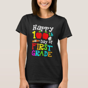 Camiseta Feliz 100° Día de Educación de 1er Grado 100 Días 