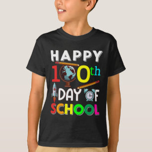 Camiseta Feliz 100° Día De Enseñanza 100 Días Escolares