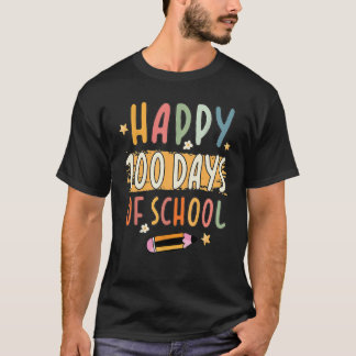 Camiseta Feliz 100° Día De Enseñanza 100 Días Escolares