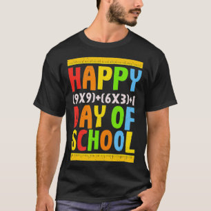 Camiseta Feliz 100° Día De Enseñanza De Fórmula De Matemáti