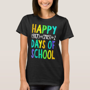 Camiseta Feliz 100° Día De Enseñanza De Fórmula De Matemáti