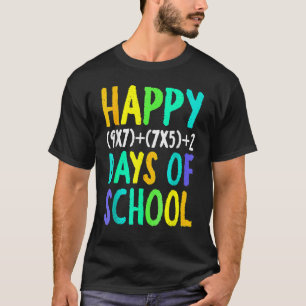 Camiseta Feliz 100° Día De Enseñanza De Fórmula De Matemáti