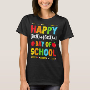 Camiseta Feliz 100° Día De Enseñanza De Fórmula De Matemáti