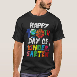 Camiseta Feliz 100° Día De Kinder Garten, 100 Días De