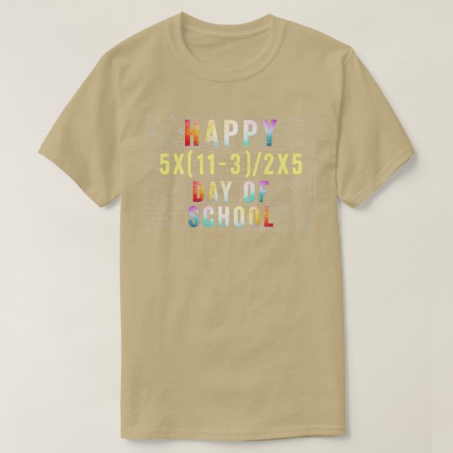 Camiseta Feliz 100° Día De La Divertida Matemática Escolar (Diseño del anverso)
