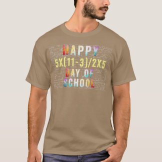 Camiseta Feliz 100° Día De La Divertida Matemática Escolar