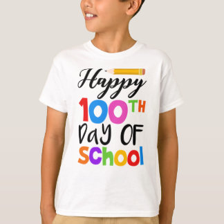 Camiseta Feliz 100° Día De La Escuela