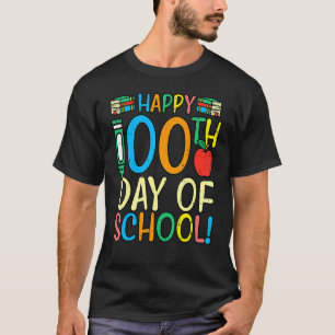 Camiseta Feliz 100° Día de la Escuela 100 días maestro más