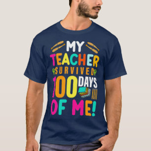 Camiseta Feliz 100° Día De La Escuela 2022, mi profesor sob