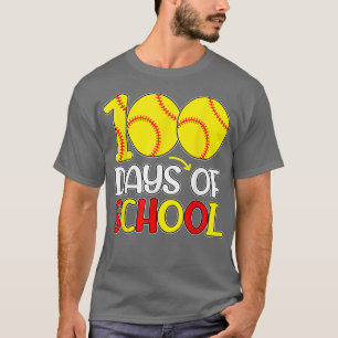 Camiseta Feliz 100° Día De La Escuela 2022 Softball 100 Día