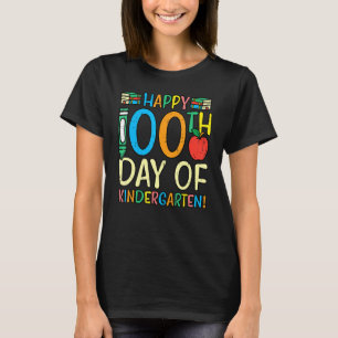 Camiseta Feliz 100° Día de la Escuela de Guardería Apple 10
