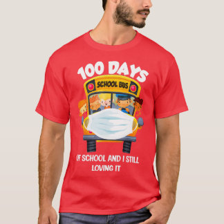 Camiseta Feliz 100° Día de la Escuela, divertida distancia 