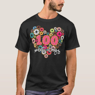 Camiseta Feliz 100° Día De La Escuela Dona 100 Días Dulces