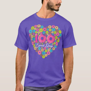 Camiseta Feliz 100° Día De La Escuela Dona 100 Días Dulces