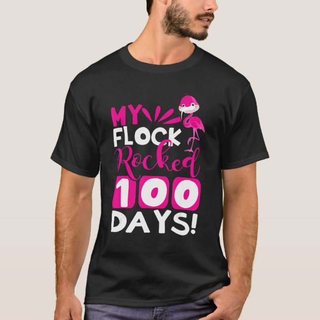 Camiseta Feliz 100° Día De La Escuela, mi rebaño rodó 100 d (Anverso)