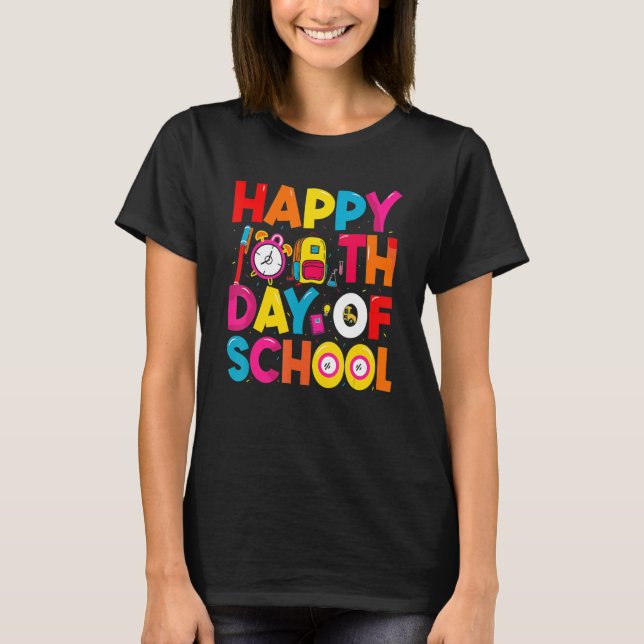 Camiseta Feliz 100° Día de la Escuela para Estudiantes Doce (Anverso)