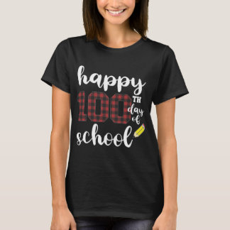 Camiseta Feliz 100° Día de la Escuela para Maestros Buffalo
