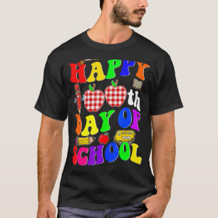 Camiseta Feliz 100° Día de la Escuela para Niños Estudiante