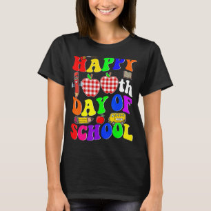 Camiseta Feliz 100° Día de la Escuela para Niños Estudiante