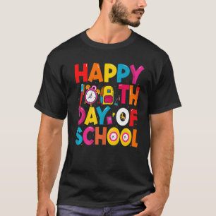 Camiseta Feliz 100° Día de la Escuela para Niños Maestros