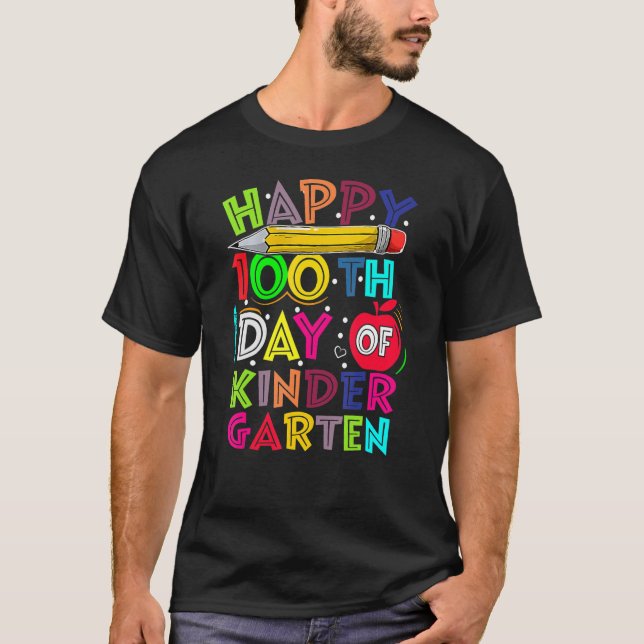 Camiseta Feliz 100° Día De La Infancia 100 Días De Escuela (Anverso)