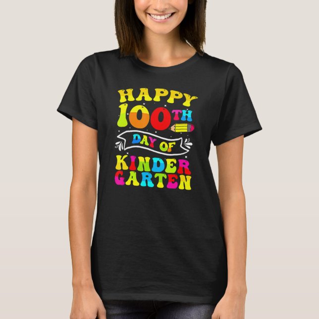 Camiseta Feliz 100° Día De La Infancia 100 Días De Escuela (Anverso)