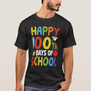 Camiseta Feliz 100° Día de la Maestra de Escuela de Jardine