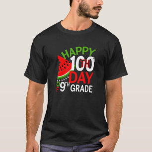 Camiseta Feliz 100° Día de la sandía del profesor de noveno