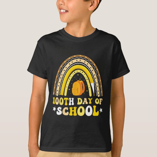 Camiseta Feliz 100° Día de los Estudiantes Niños Maestros 1 (Anverso)