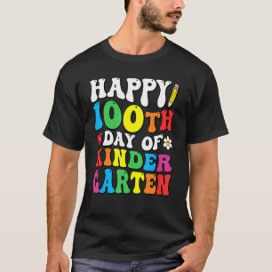 Camiseta Feliz 100° Día de los niños maestros de jardín de