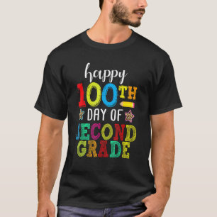 Camiseta Feliz 100° Día de Maestra de 2do Grado