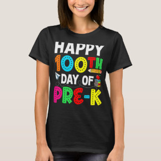 Camiseta Feliz 100° Día de Maestros de 100 días de clase pr
