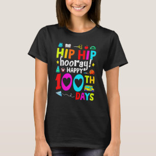 Camiseta Feliz 100° Día De Maestros Escolares Niños 100