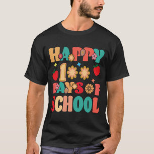 Camiseta Feliz 100° Día De Maestros Niños Retro Groov