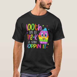 Camiseta Feliz 100° Día de Pre K Poppin It 100 Days School
