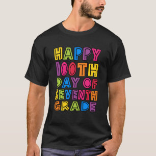 Camiseta Feliz 100° Día De Profesores De Séptimo Grado Niño