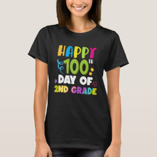 Camiseta Feliz 100° Día de profesores y niños divertidos de