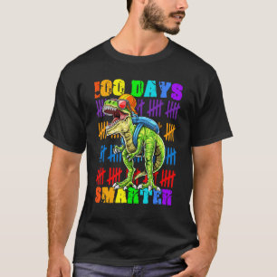 Camiseta Feliz 100° Día del Colegio Dino Trex 100 días Smar