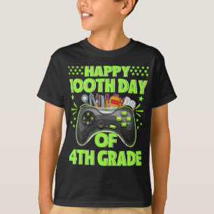 Camiseta Feliz 100° Día del Estudiante de 4º Grado para