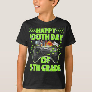 Camiseta Feliz 100° Día del Estudiante de 5º Grado para